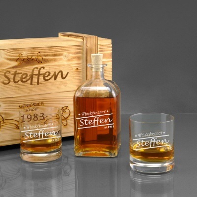 Whisky-Set mit Gravur "Wanted" – Bild 5